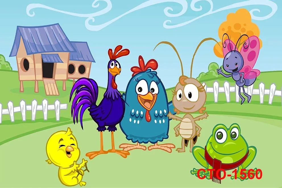 Gallinero exterior fundos para estúdio de fotos galinha pintadinha nuvens céu fazenda quintal cerca pano de fundo fotografia