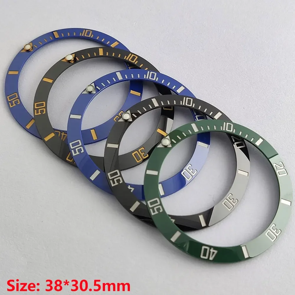 38mm High quality original Watch Bezel Inserts Ceramic Wristwatch Bezel Fits For Rolex Oyster Perpetual Insert Watch Accessories