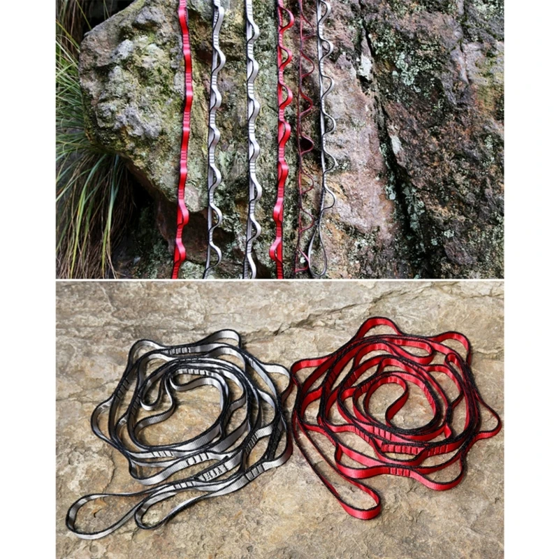 

Adjustable Heavy Duty Climbing Strap 9 Rings For Aerial Pilates Hammocks