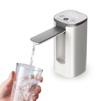 Waterflesdispenser, universele opvouwbare automatische waterflespomp met display, draagbare elektrische drinkwaterpomp