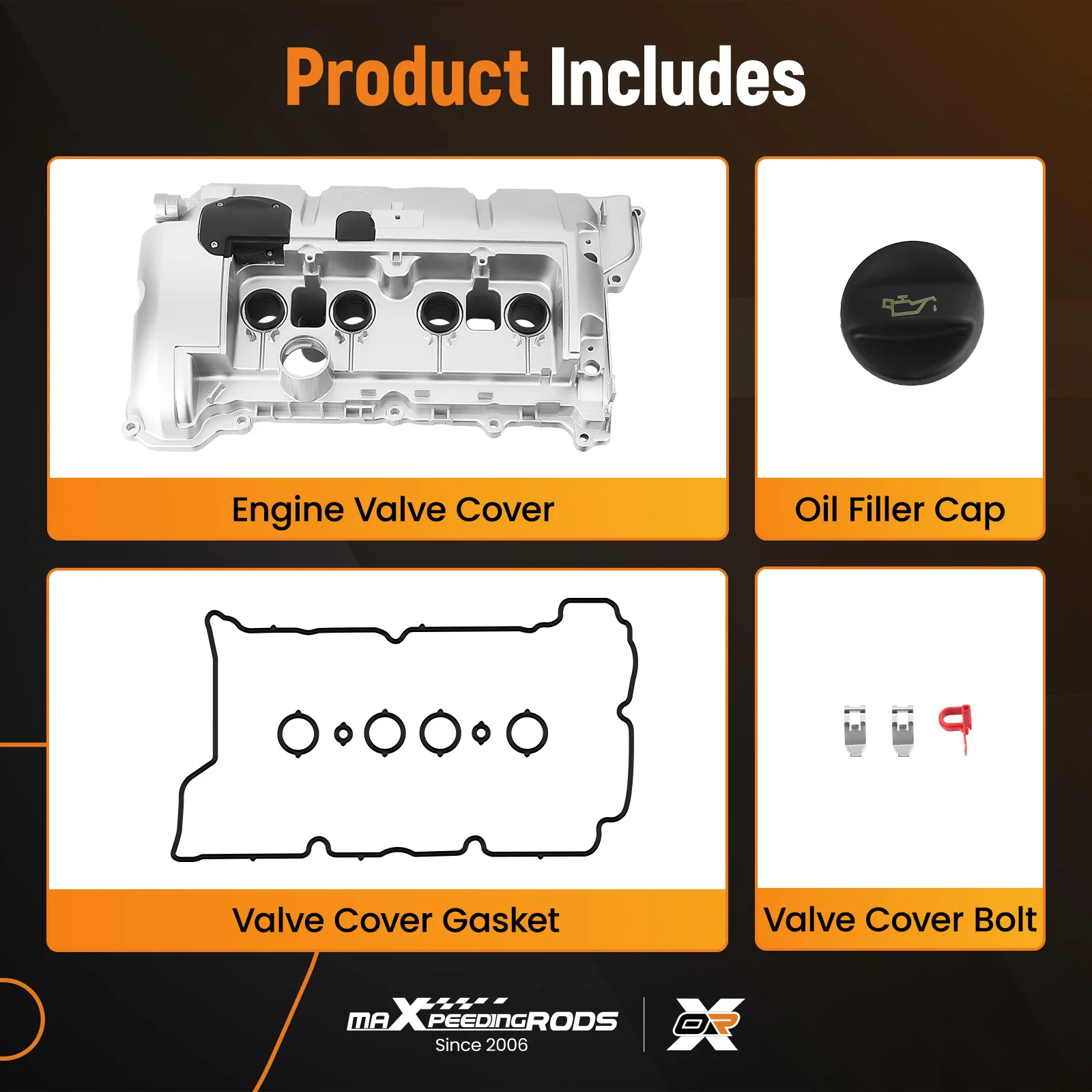 Kit de cubierta de válvula de motor para Mini Cooper N12 N16 R55 R56 R57 R58 R59 R60 R61 1.6L 11127572724 11127567162