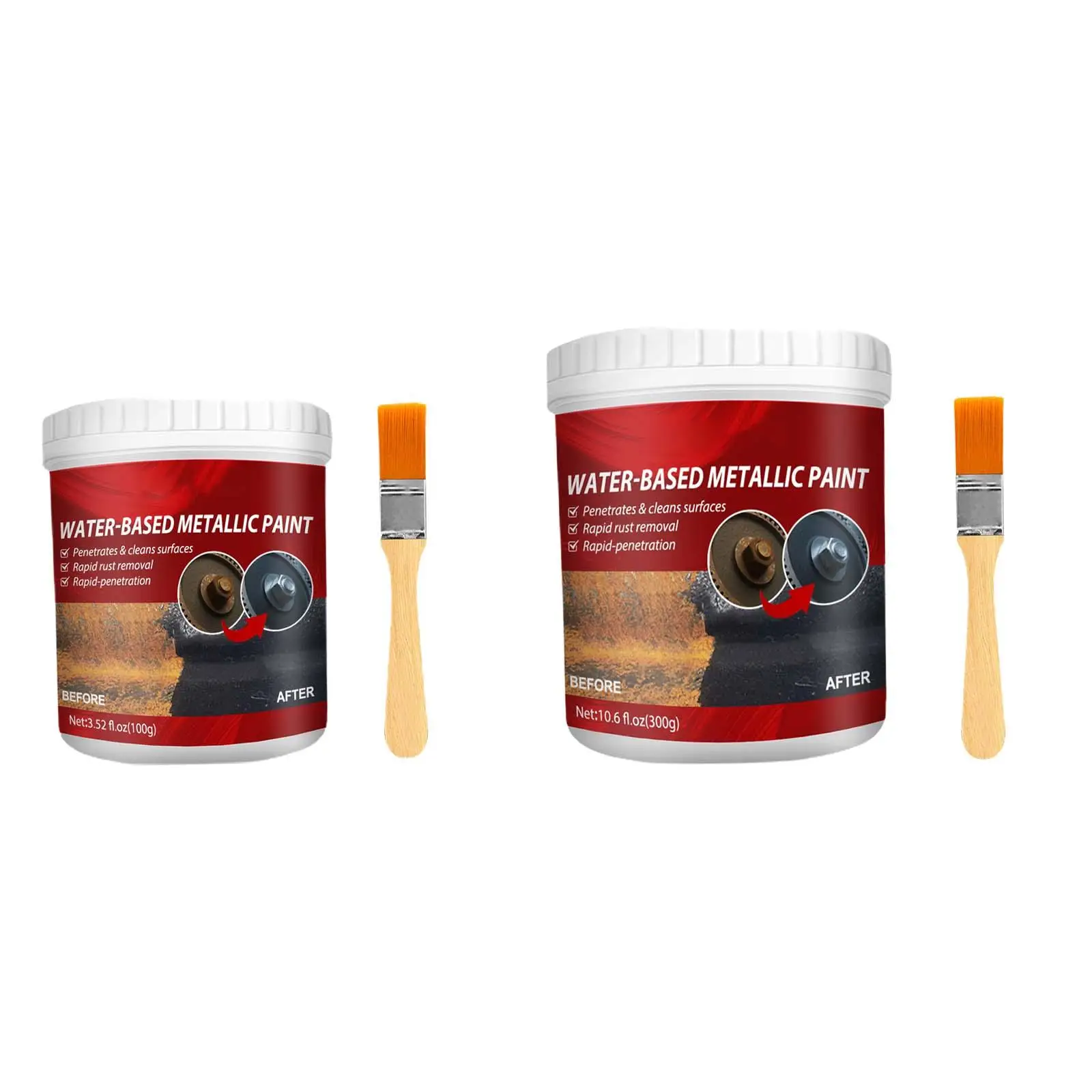 Metal rust remover, paint rust converter for aerospace railings