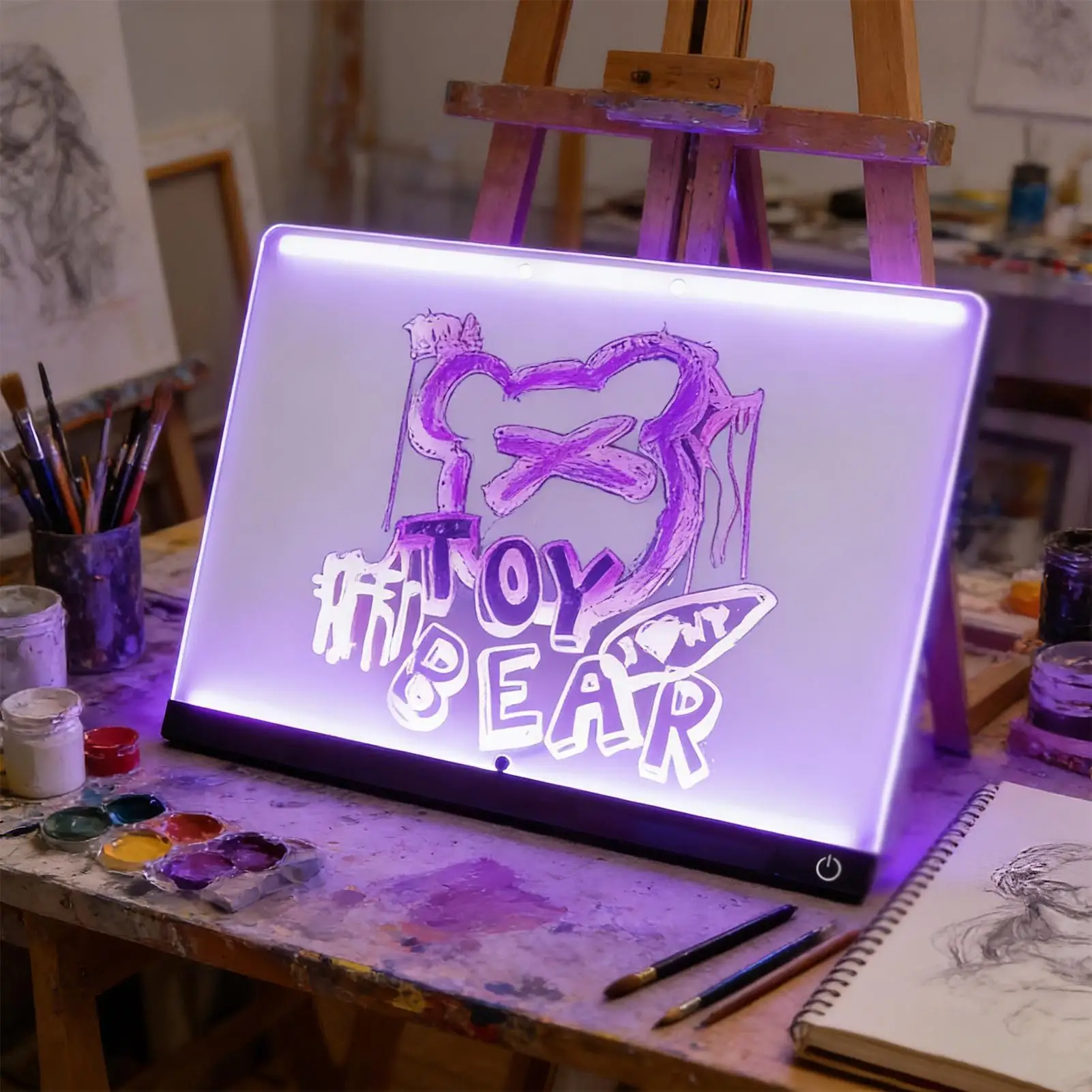 Light Up Drawing Board Erasable Drawing Supplies Light Up Doodle Board For Kids Teens Adults Preschool Kindergarten Daycare