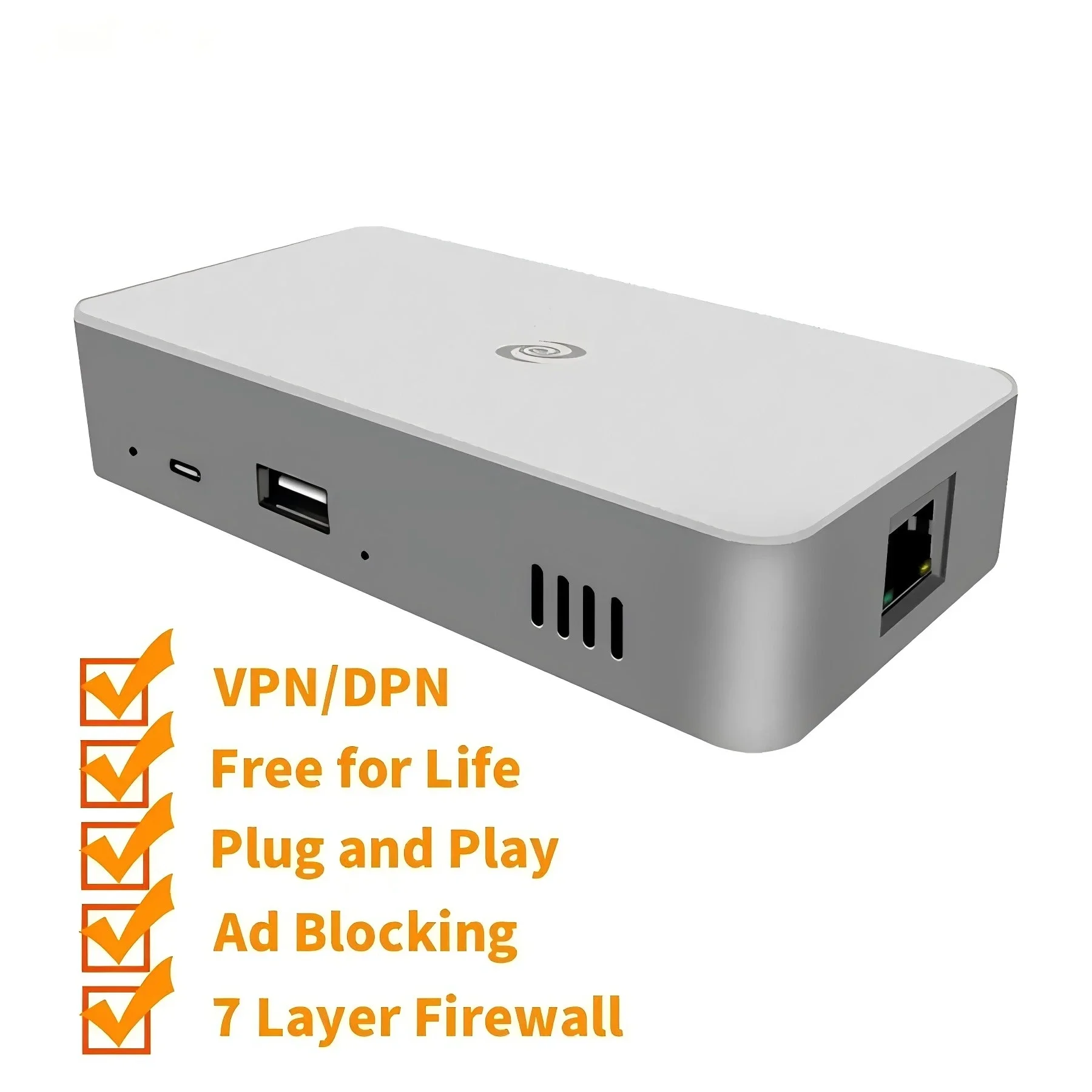 Deeper Connect Mini Decentralized VPN Cybersecurity Router with Global IP Auto-Switching Feature