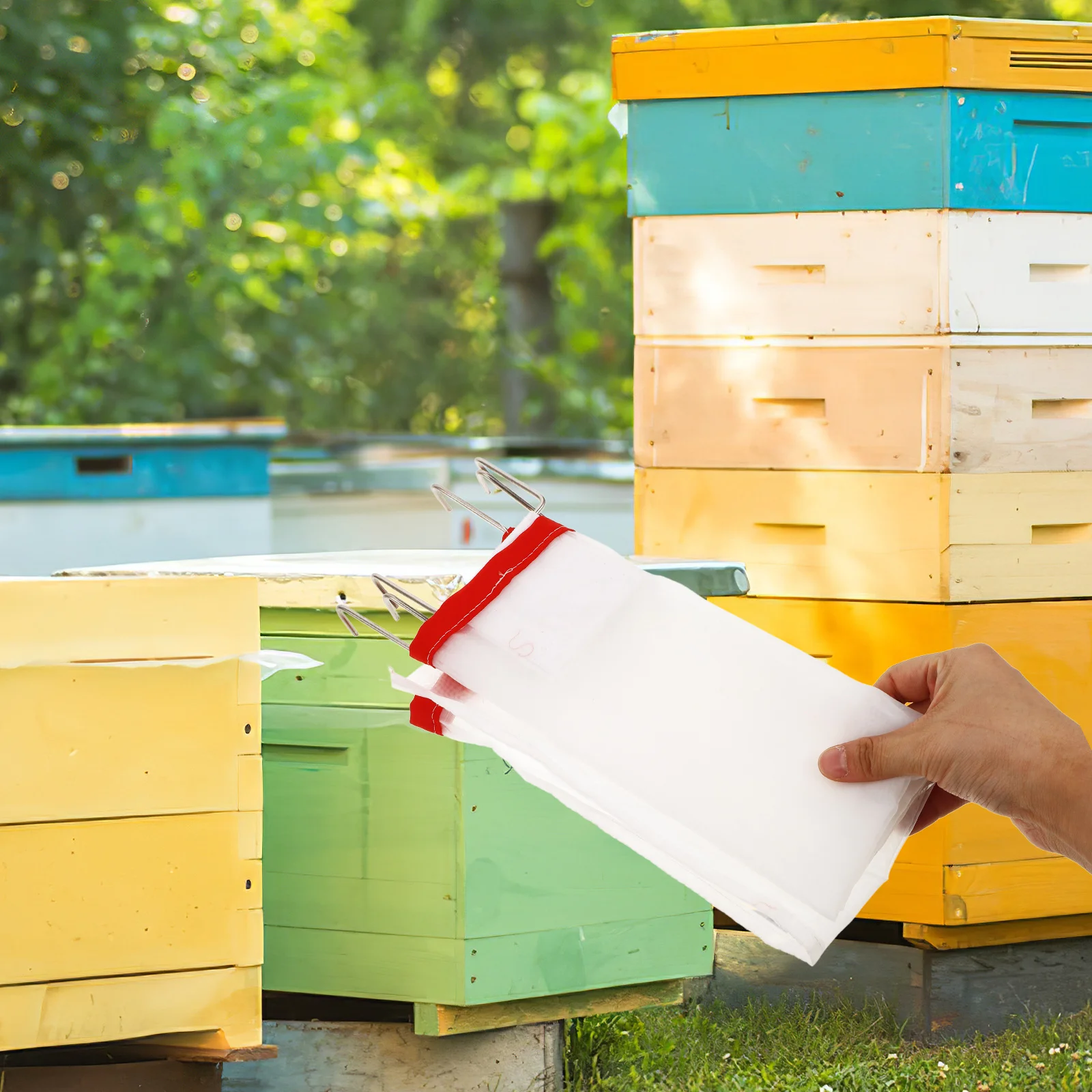 

Convenient Honey Strainer Mesh Bags Simple Structure Easy Operation Washable Reusable Ideal for Home Kitchen Beekeeping Supplies