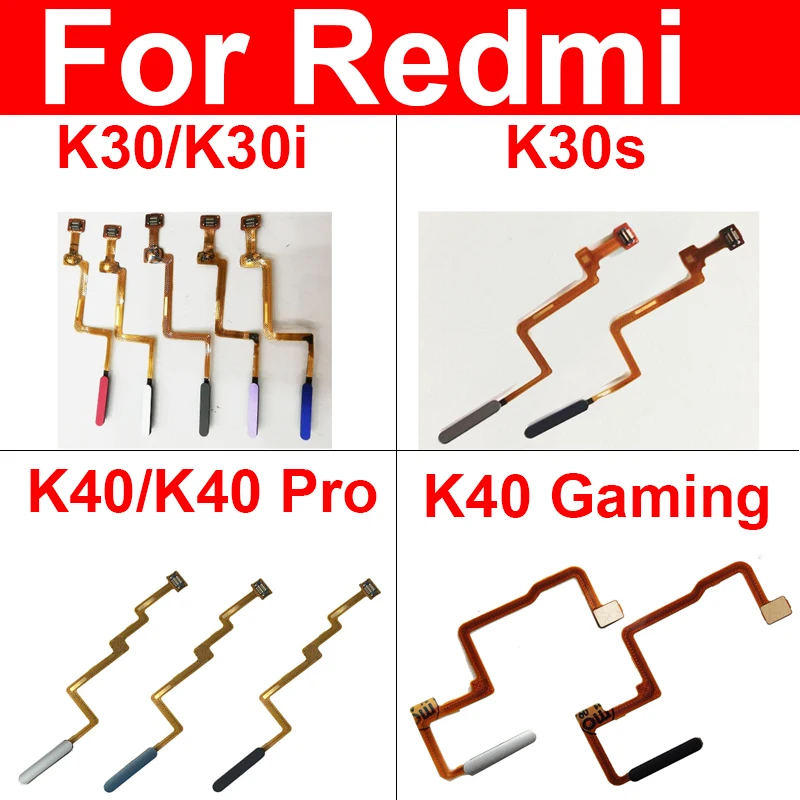 FingerPrint Sensor Connector For Xiaomi Redmi K30 K30i K30S Ultra K40 Pro Gaming Touch ID Menu Power Button Sensor Flex Cable