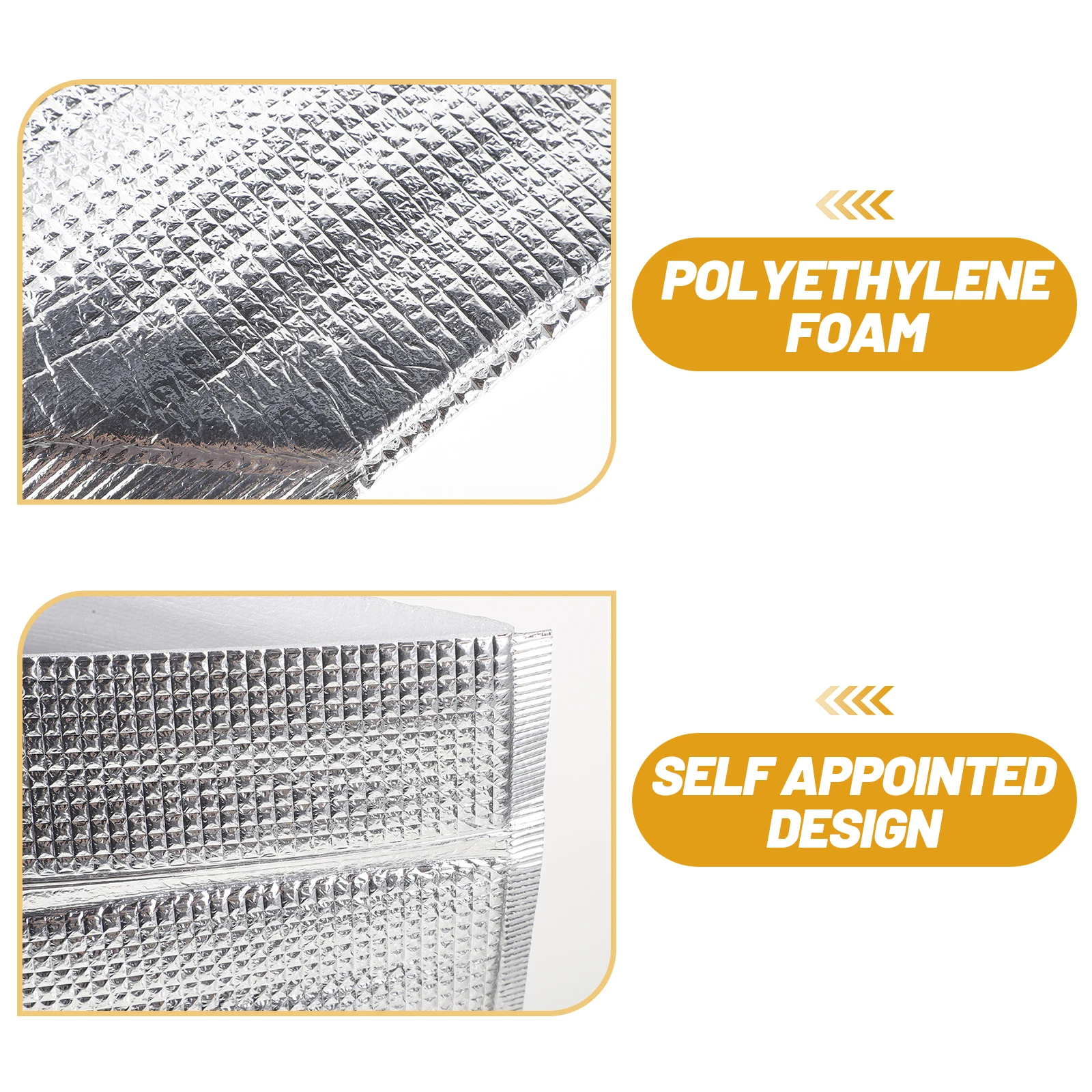 

5Pcs Insulated Bags Aluminum Foil Thermal Portable Insulation Pouch for Pizza Cake Barbecue Food Delivery Insulated Bags