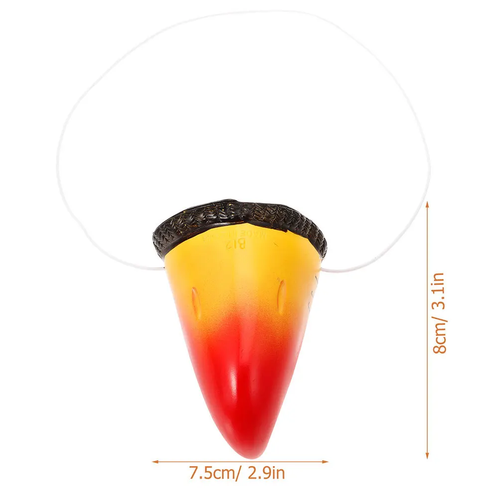 3 قطع من دعامات أنف الحيوانات المحاكاة متعددة الاستخدامات للعروض المسرحية والمناسبات التنكرية واللباس زي الببغاء الأنف