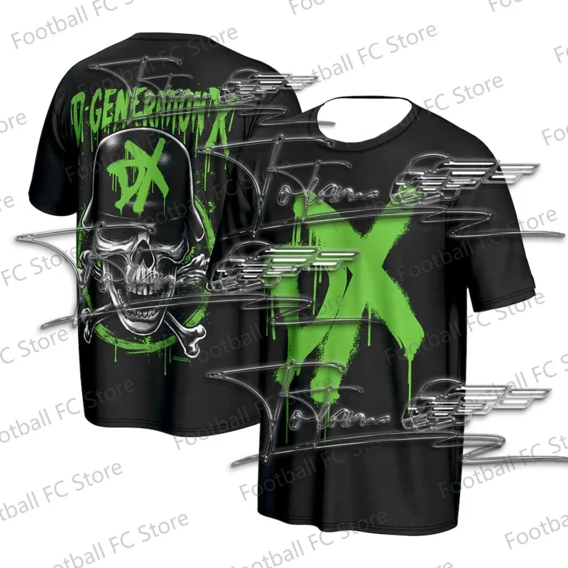 

The American fashion brand's new combination of short-sleeved printed T-shirts for the summer of 2025 is loose and casual