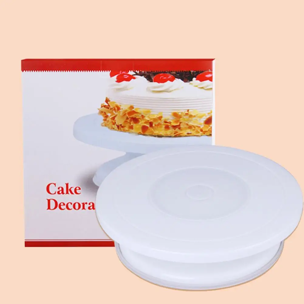 

NEW 11 Inch Rotating Cake Turntable Display Stand Baking Tools Accessories Supplies For Cookies Cupcake