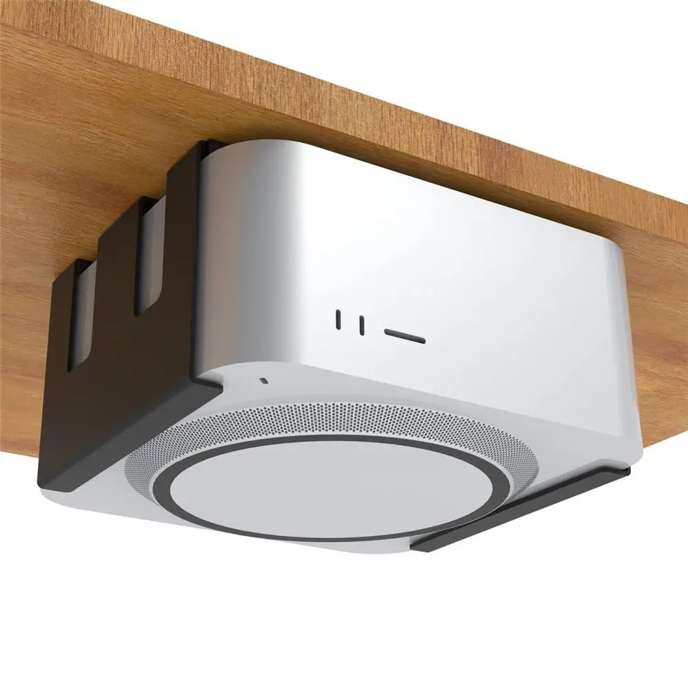Bottom Mount Desktop Stand Hanging Design Cooling Function Wall Bracket Stand Under Desk for Mac Studio Mac mini M4 / M4 Pro