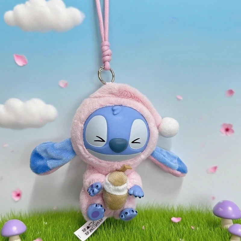 Disney Stitches – boîte aveugle en peluche, pendentif doux, poupée drôle et mignonne, porte-clés de poche pour joli cadeau, nouvelle collection