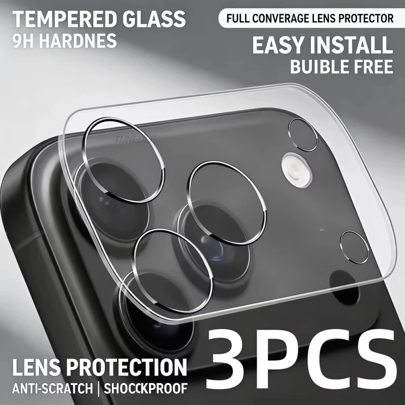 3PCS For iPhone 17 Pro Max Camera Lens Protector for iPhone 17 Pro Lens Protective Glass iPhone 17 17 Air HD Tempered Glass