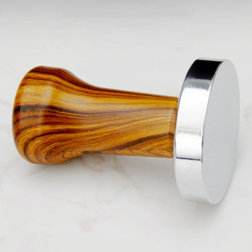 

Wooden Handle Coffee Tamper Metal Material Strong Food Grade Waterproof Perfect Gift Friends Family Espresso Machine