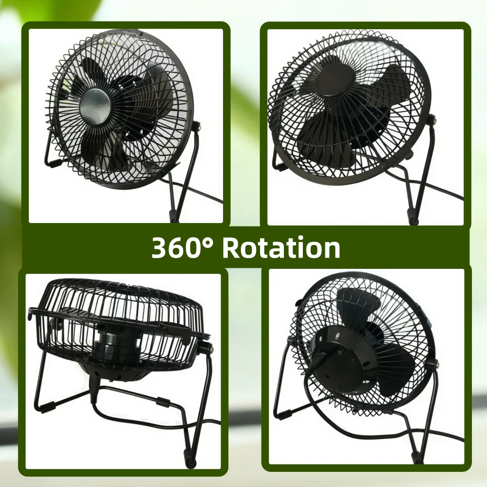 USB Clock Fan USB-Powered Portable Mobile with Real Time Clock Temperature Display USB Fan LED USB Clock Fan for Home and Office