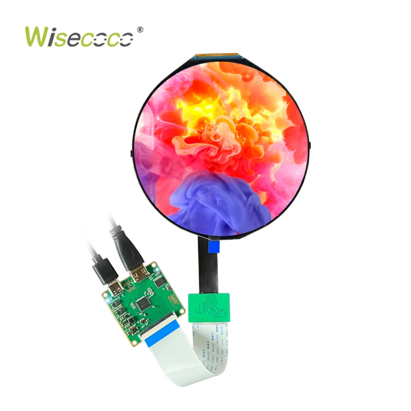 Original 5 Inch Round TFT LCD Display 1080x1080 MIPI LED Circular LCD Module Display for Compatible with Raspberry PI 5