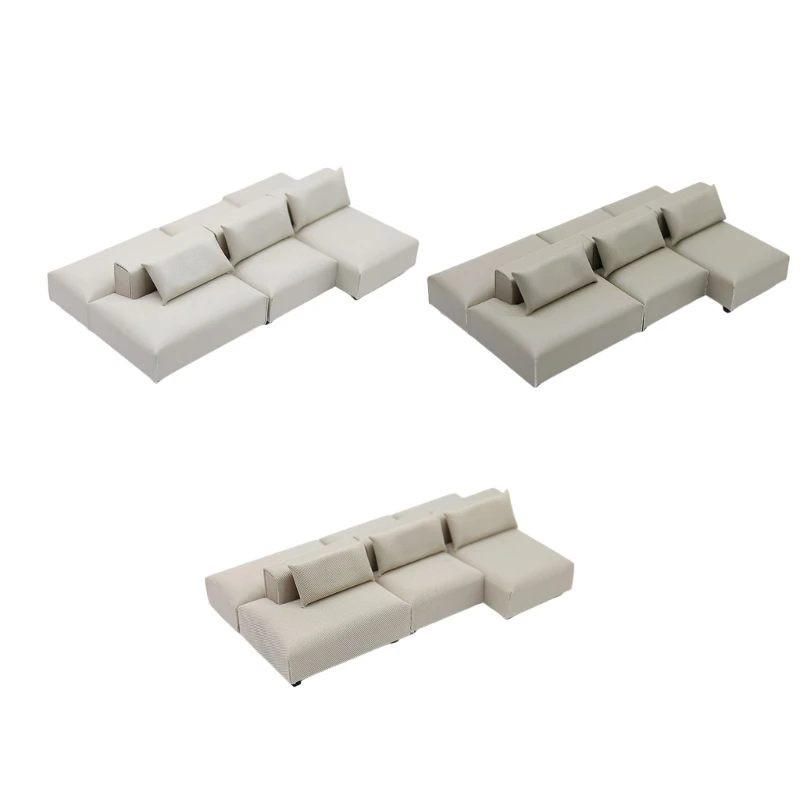 CORB Dollhouses Sofa Set Soft Cloth Miniature Furniture 1/20 Scale Model
