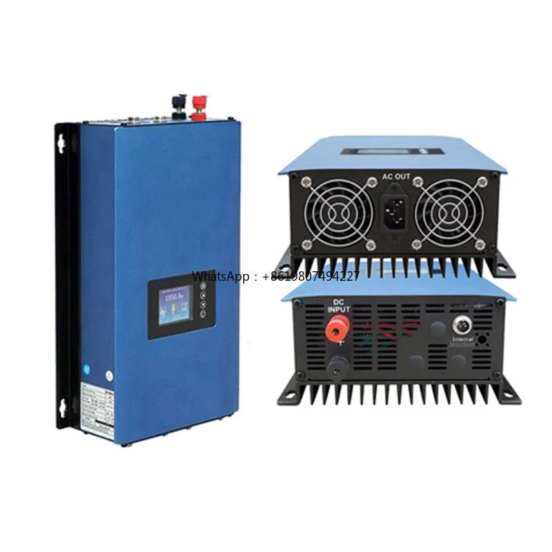 Jesudom Solar MPPT Grid Tie Inverter With 3M Limiter No WIFI 2000W DC 45V90V to 230VAC for PV Panel Battery Discharge On Grid