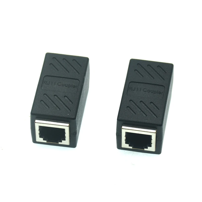 RJ11 Female To Socket Coupler/Joiner Adapter Phone Router Extension Connector Multimedia Professional Home Splitter Tool