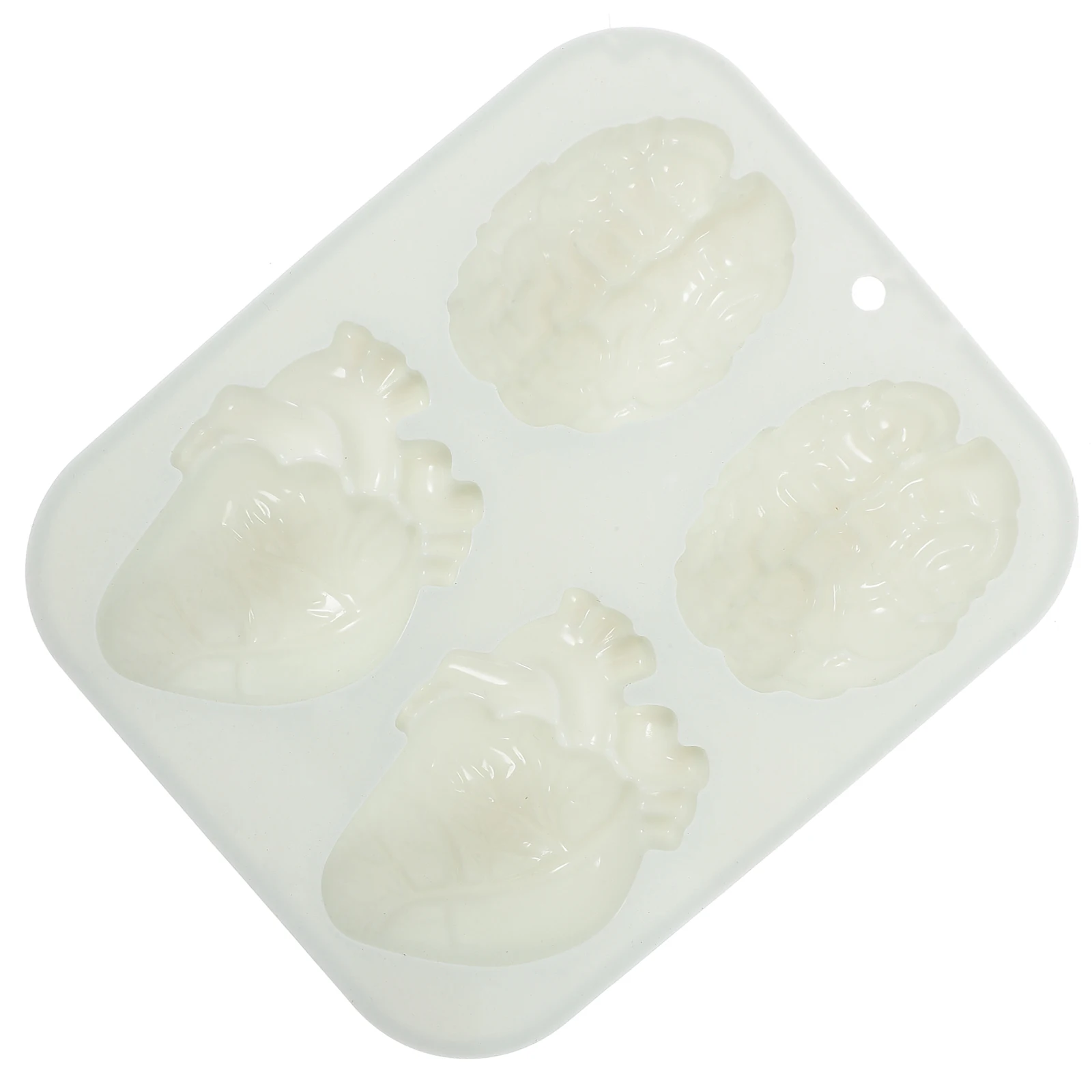 

Halloween Cake Mold Heart Brain Silicone Baking Molds Square Fondant Chocolate Tools Spooky Desserts Jewelry Accessories Craft