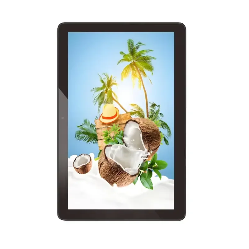 15.6 Inch IPS 1920x1080 Wall-Mounted Elevator LCD Mini Digital Advertising Display Android WiFi POE USB Interface New