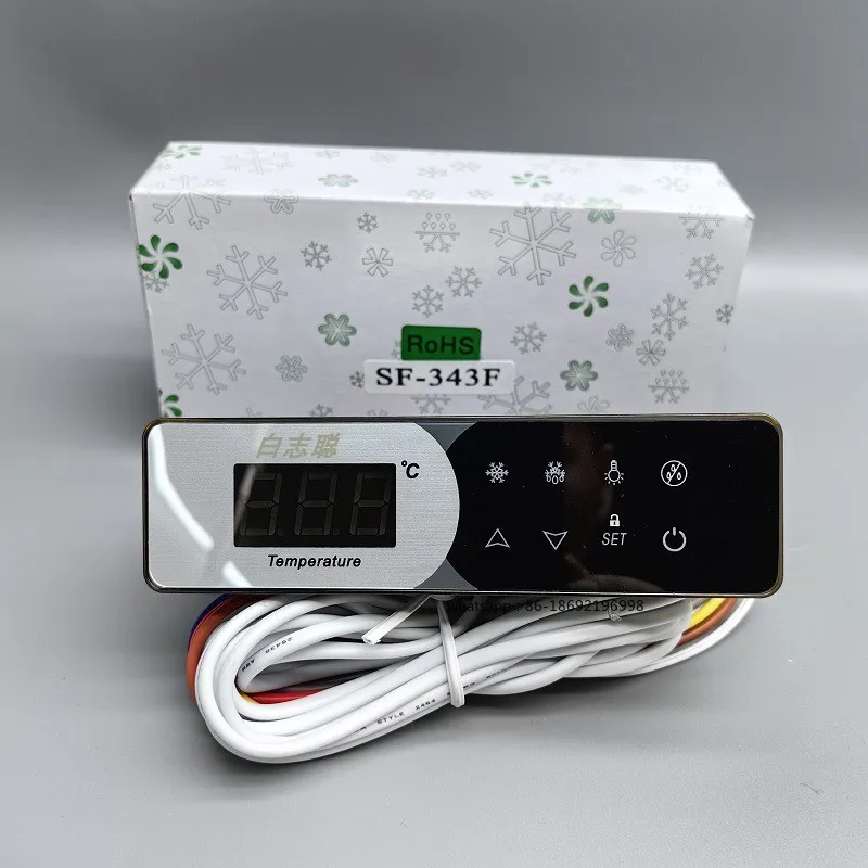 

Контроллер температуры SF-343f, витрина для морозильной камеры, холодильника, электронный регулятор температуры, контроллер стеклянной двери