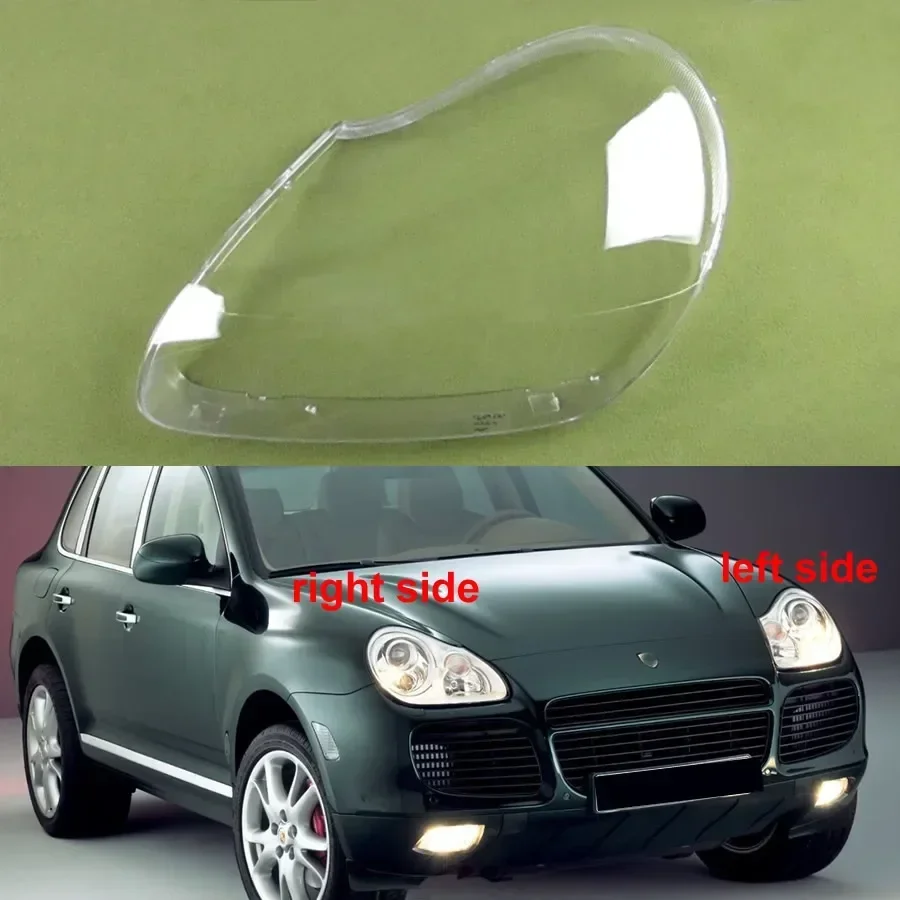 

For Porsche Cayenne 2005 2006 Headlamp Cover Shade Transparent Lampshade Headlight Shell Plexiglass Replace Original Lens