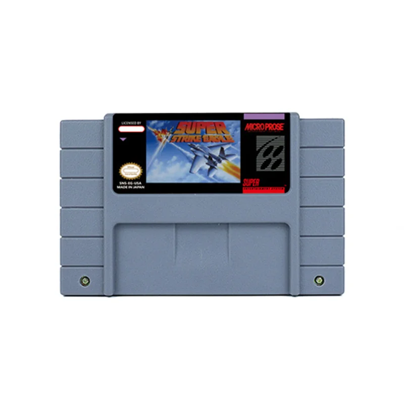 

Super Strike Eagle Action Game for SNES 16 BitRetro Cart Children Gift