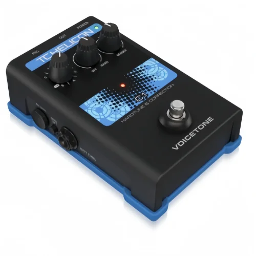 TC helicon voicetone C1 Simple 1-Button Stompbox for Flexible Pitch Correction low-noise mic preamp for pristine vocals