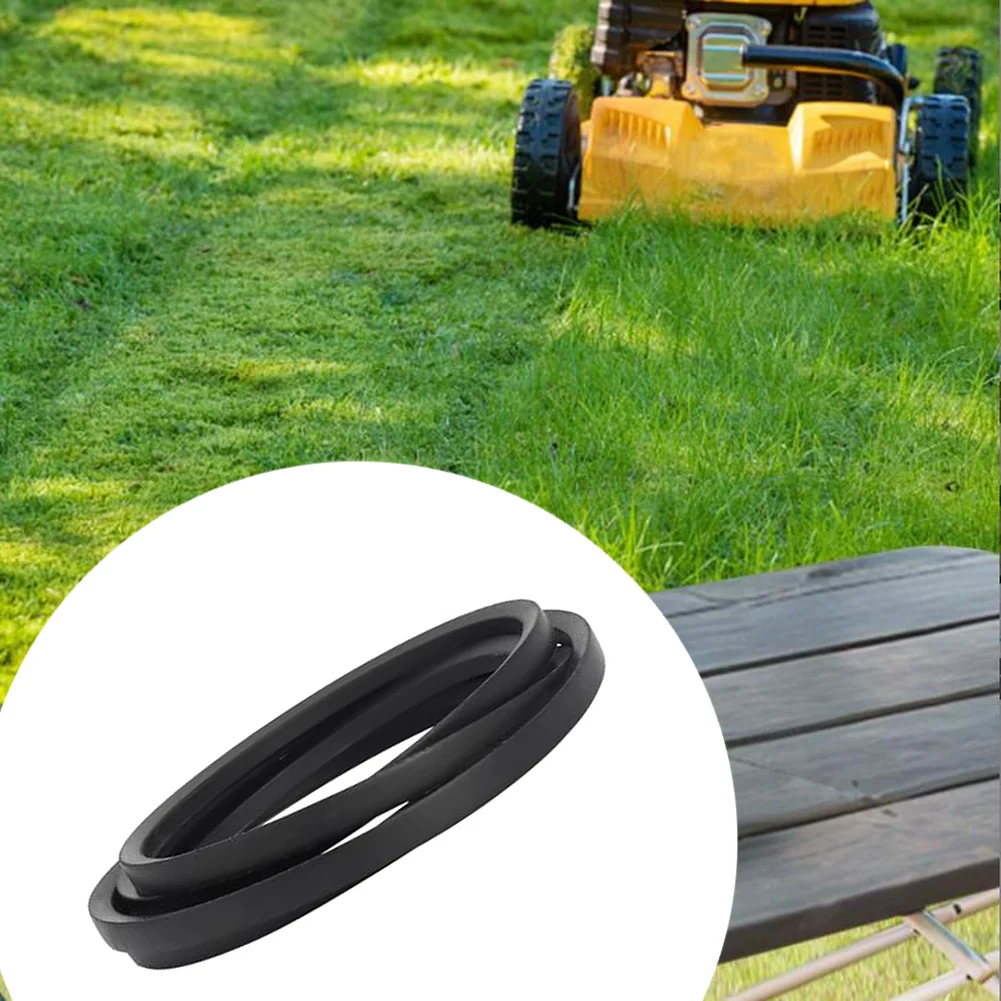 Compatible Lawnmower Belt Mower Accessory Mower Deck Belt Black Belt Precision Sizing Maintains Proper Tension