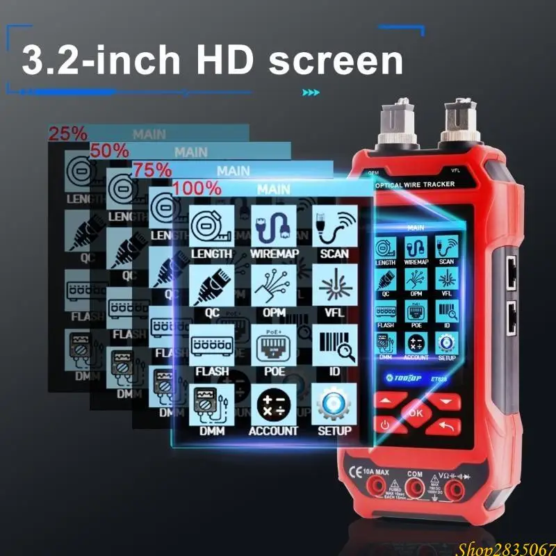 Advanced Cable Tracking & Length Measurement Device Multifunction for Engineers 831F