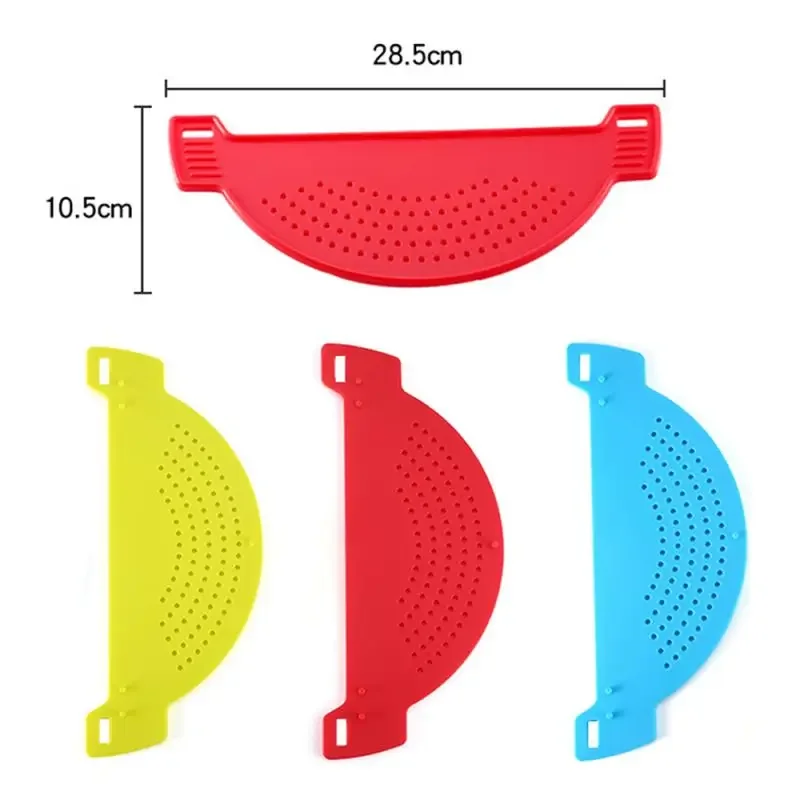 Multifunction PP Material Cooking Tool Fun Shape Pot Drain Pan Strainer Liquid Drainer Kitchen Colander  Strainer