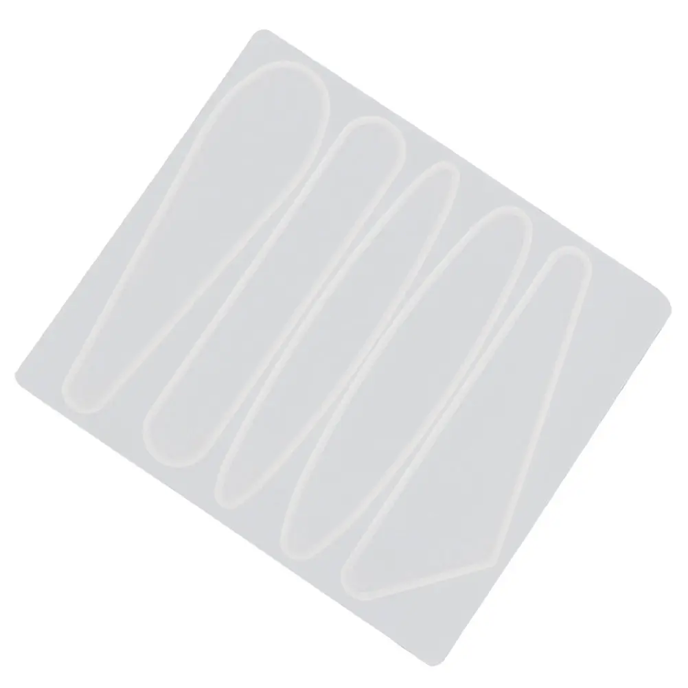 

1Pcs Silicone Hairpin Mold DIY Geometric Drop Mold for Resin Polymer Clay Hair Clip Making Craft Tool Supplies White 9x8.5x2cm