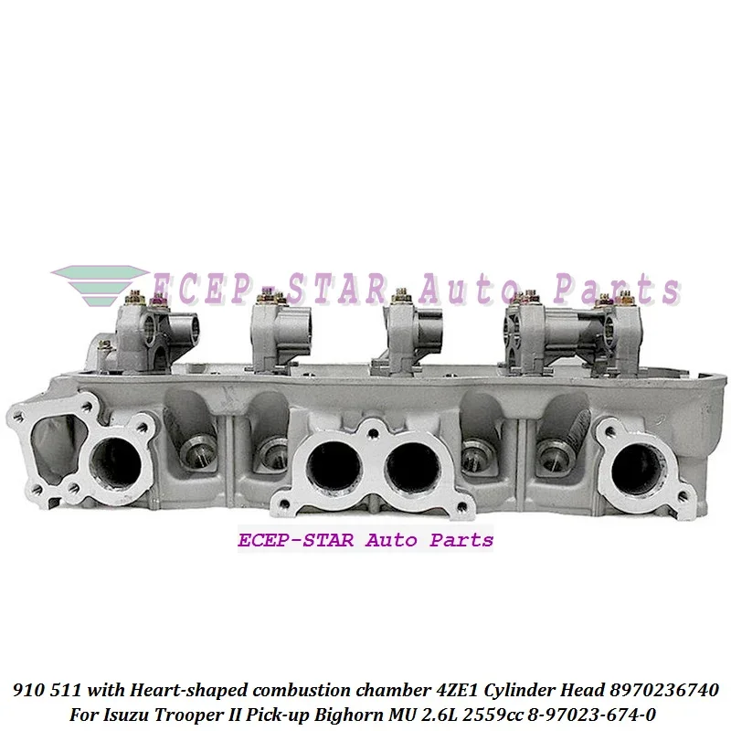 910 512 4ZE1 Cylinder head 897129613 8971111550 910512 For ISUZU Trooper II Pick-up Amigo Redeo 2.6L 1988- or 910 511 8970236740