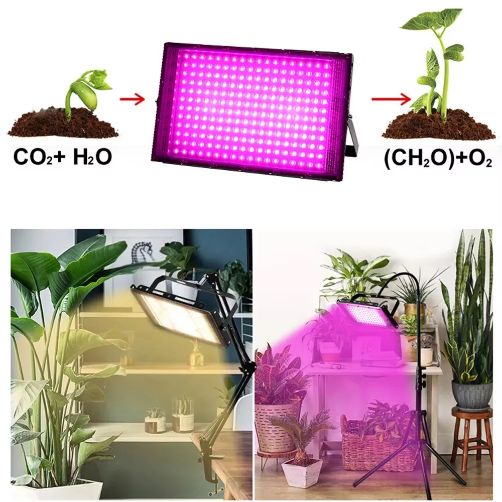 Phyto Lampada AC 110V 220V 50W 200W Phytolamp per piante Spettro completo Led Coltivazione di piante Coltivatore Cultura interna Led Coltiva la lampada