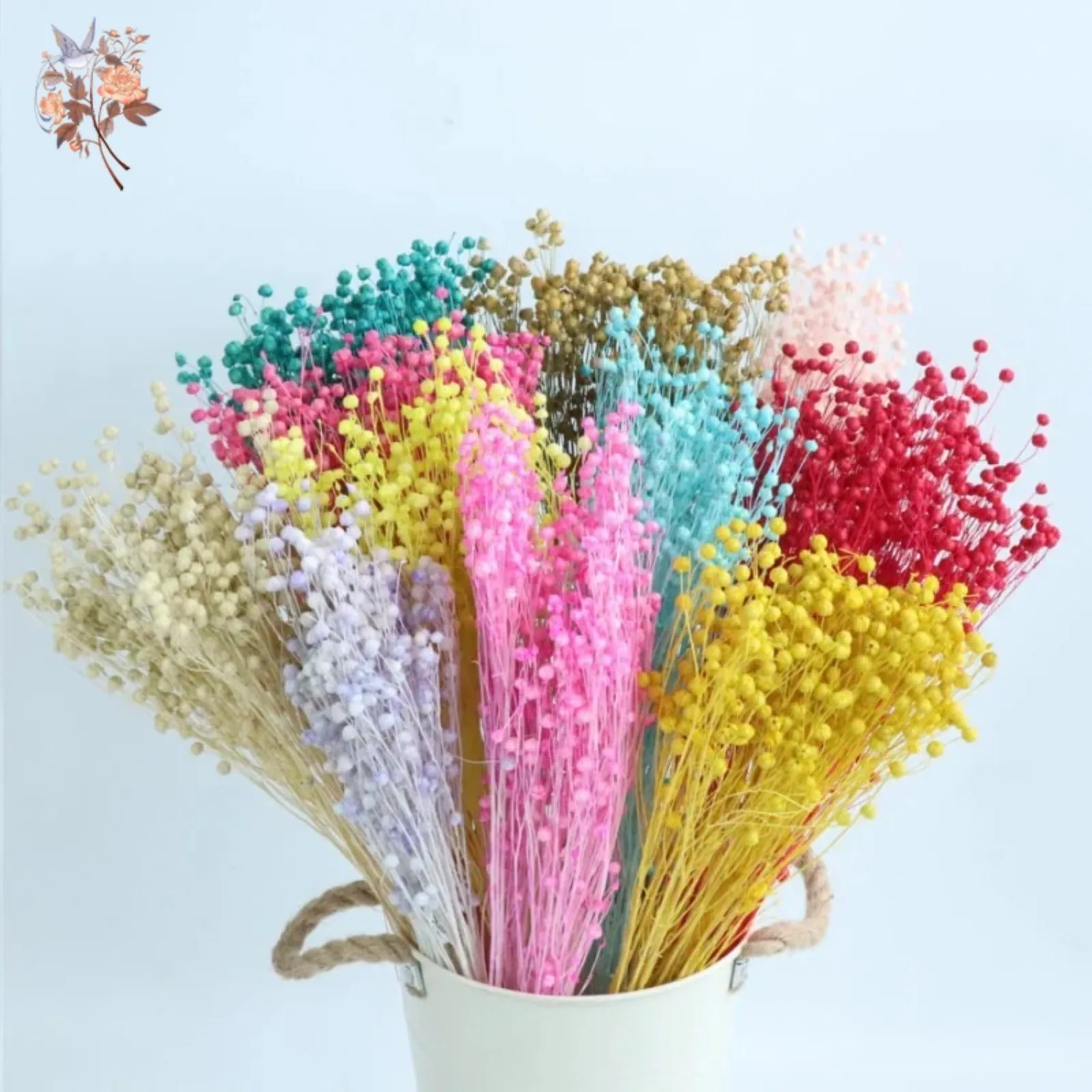 

Natural Dried Flowers Linen Grass Bouquets Preserved Real Plants for Home Room Decor DIY Material Wedding Decoration Epoxy Resin