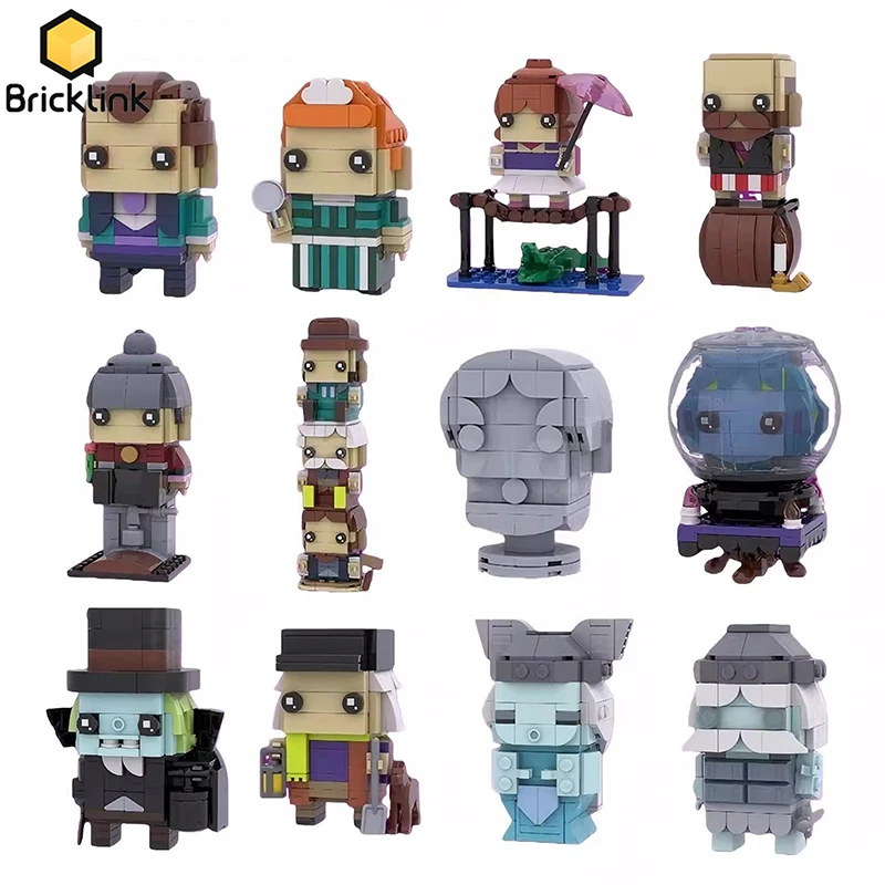 

Bricklink Halloween Horror Movie Ghost Haunted House Action Figures Brickheadz Sets MOC Building Blocks Kid Toys Halloween Gift