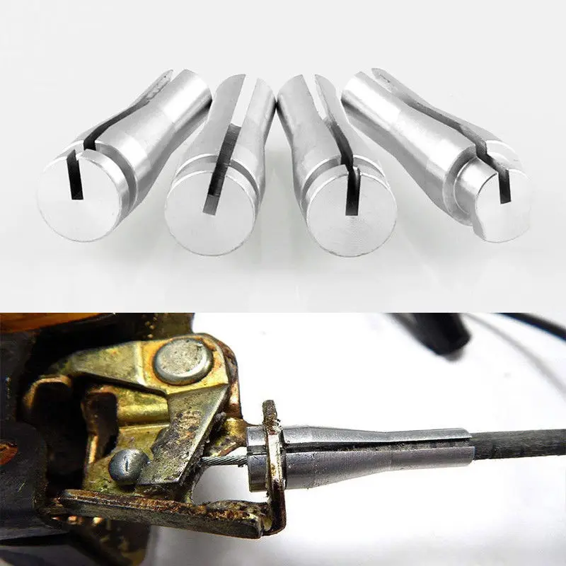 2 Sets  Adjustable Door Latch Cable Repair Kit Ends for Ford F150 F250 F350 Super Duty Truck Lock Protector Cover