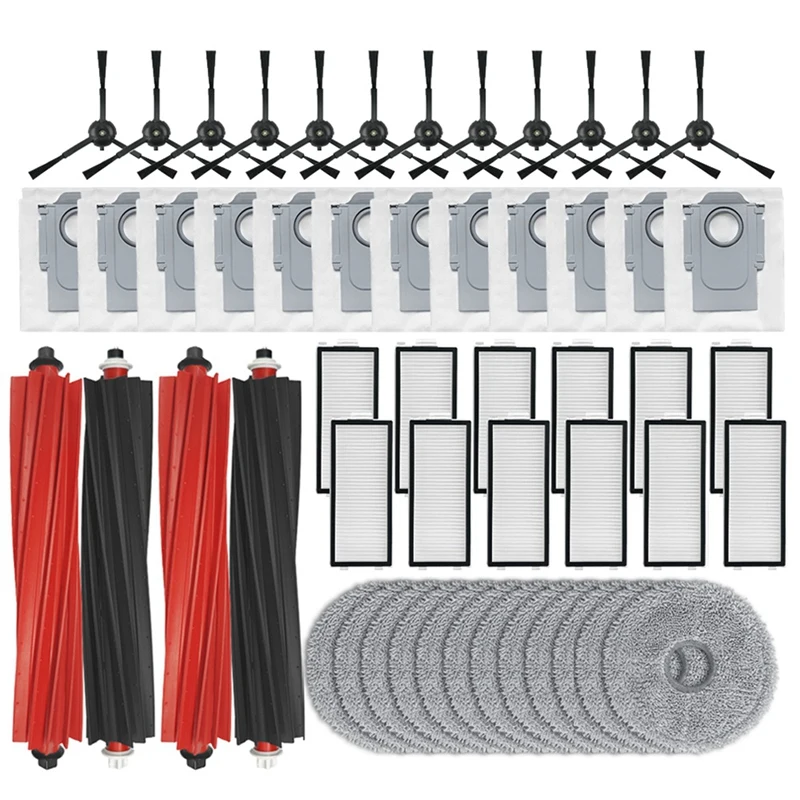 

For Roborock V20 / P10S Pro Robot Vacuum Replacement Main Roller Side Brush Hepa Filter Mop Cloth Dust Bag Accessories