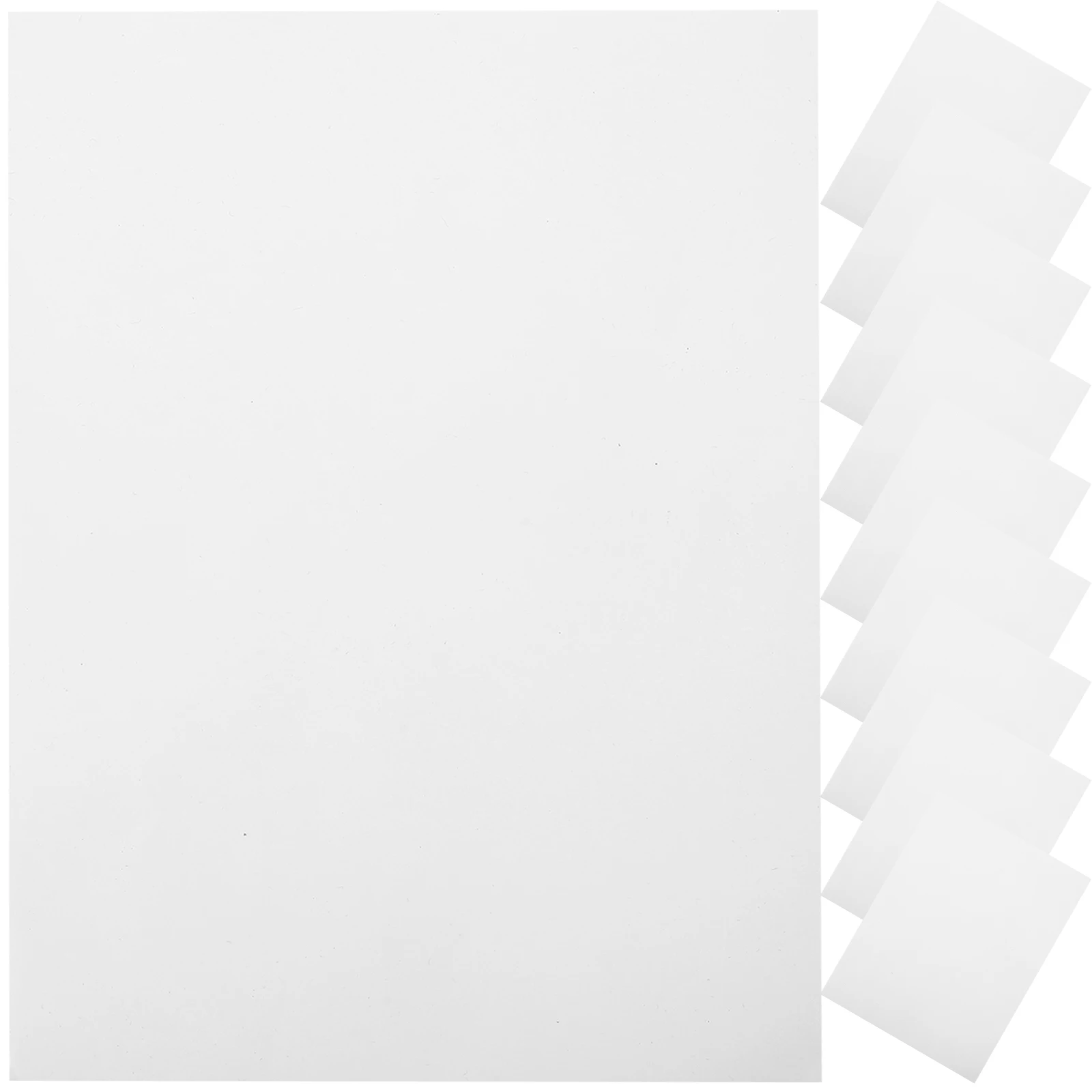 10 Sheets A4 Double Sided Tape Clear Adhesive Sticker Paper PET Material High Transparency DIY Crafts School Projects Home