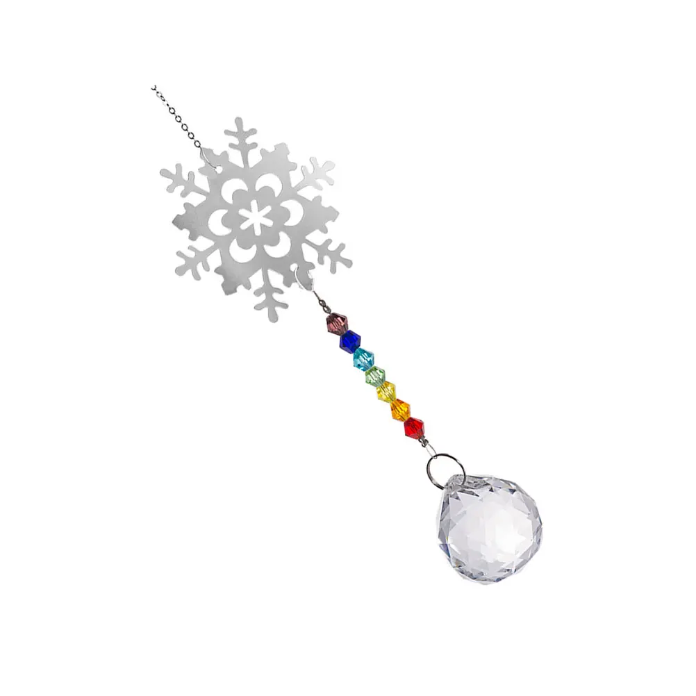 

Crystal Pendant Hanging Ornaments Water Drop Decorations Door Wall Christmas Snowflake Artifical Jewelry DIY