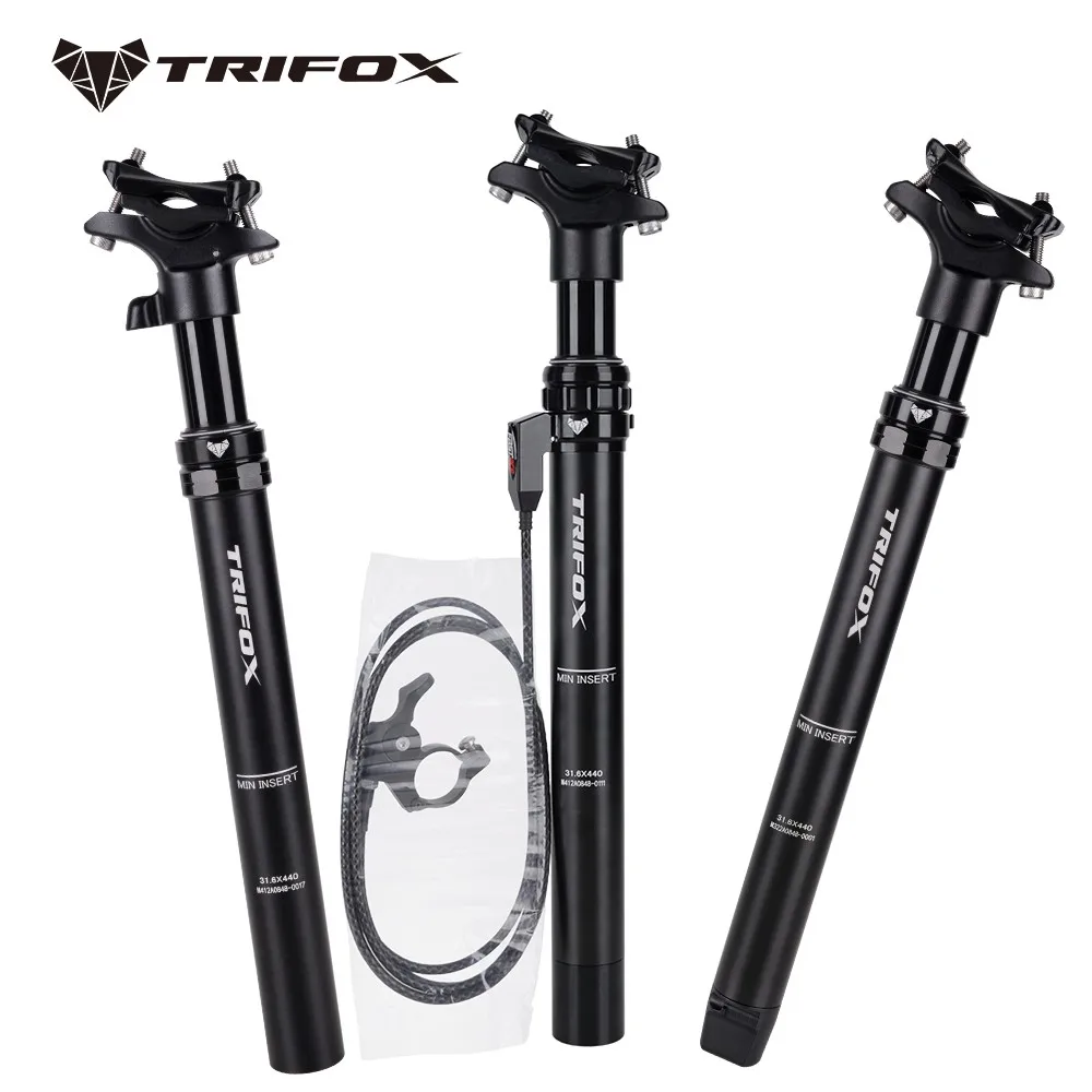 TRIFOX Bike Dropper Seat Post Bicycle Part 31.6mm Remote Control Bottom Routing APD309/APD316