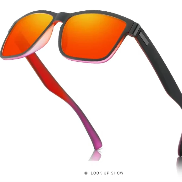 

Hot selling：2025 Classic Matte Black Frame Logo UV400 Protection Sunglasses Men Polarized Sun Glasses for Mens Womens