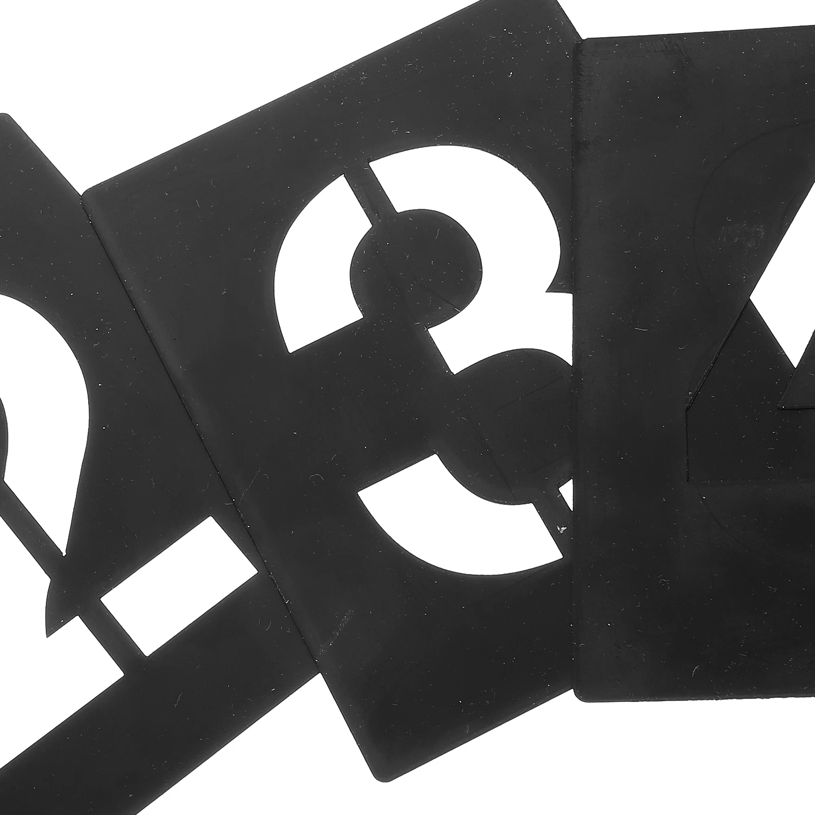 

PVC Digital 0 9 Reusable Number Templates 10cm High for Painting Wood Black House Numbers Christmas Word Stencils