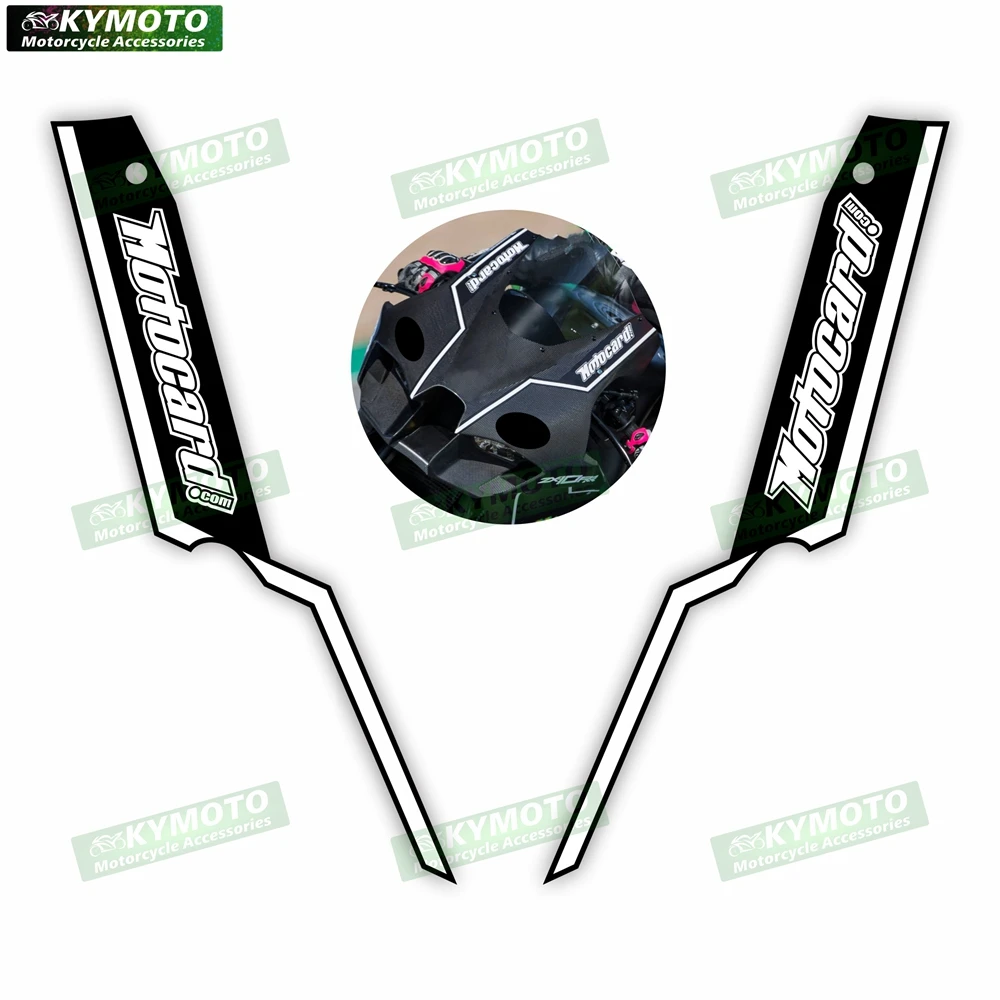 

For ZX-10R ZX10R winter test motorcycle accessories decals front racing decoration fairing windshield waterproof sticker