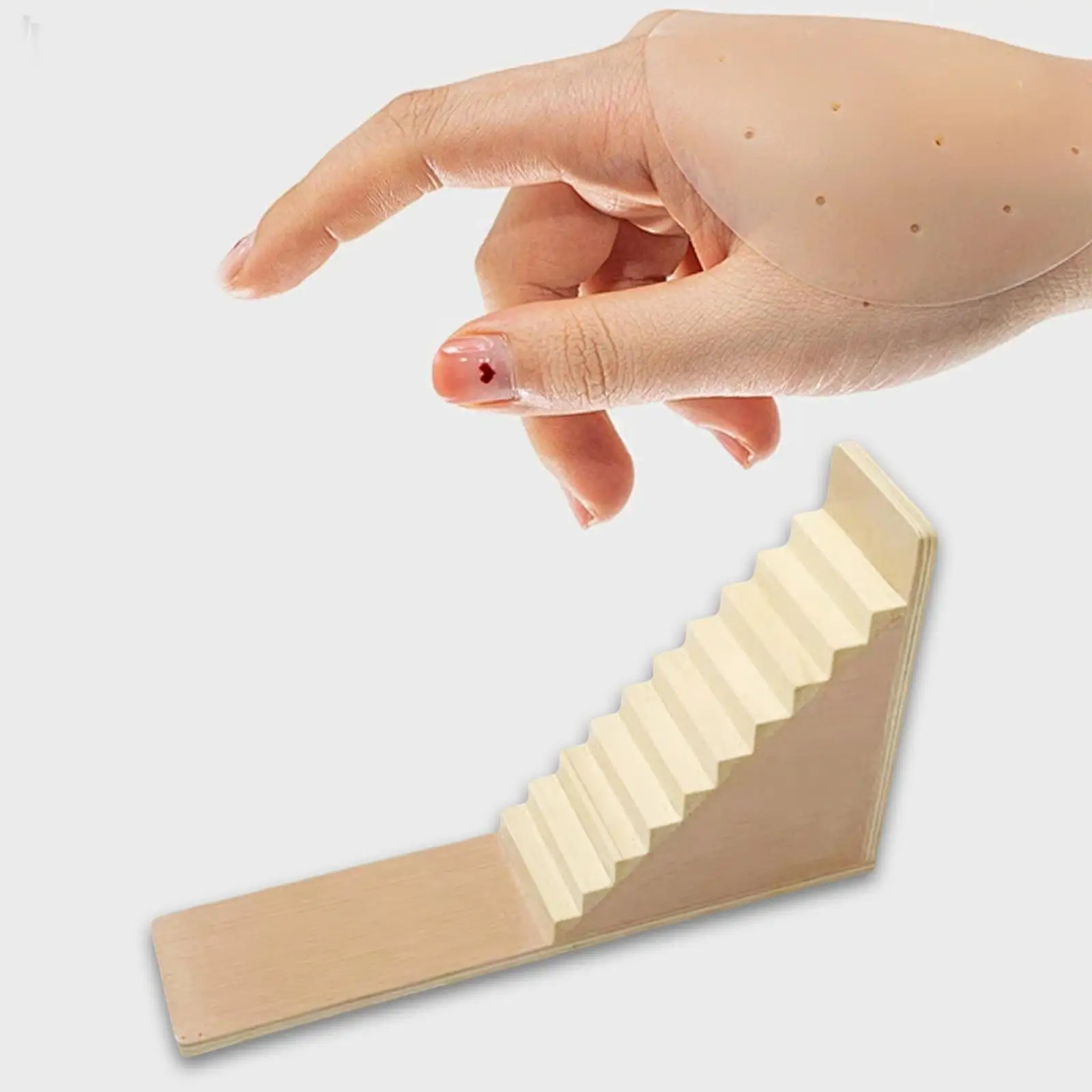 Finger Exercise Ladder Hand Mobility Strengthener Device Wood Training Equipment for Sports Piano Guitar Climbing