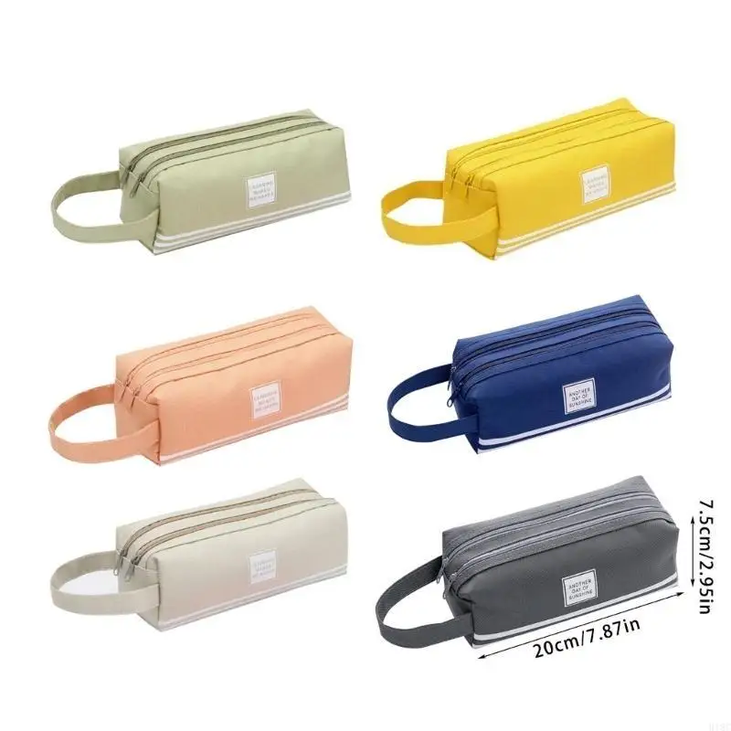 Large Capacity Pen Case Double Layered Pen Bag Pen Pouches for Student School