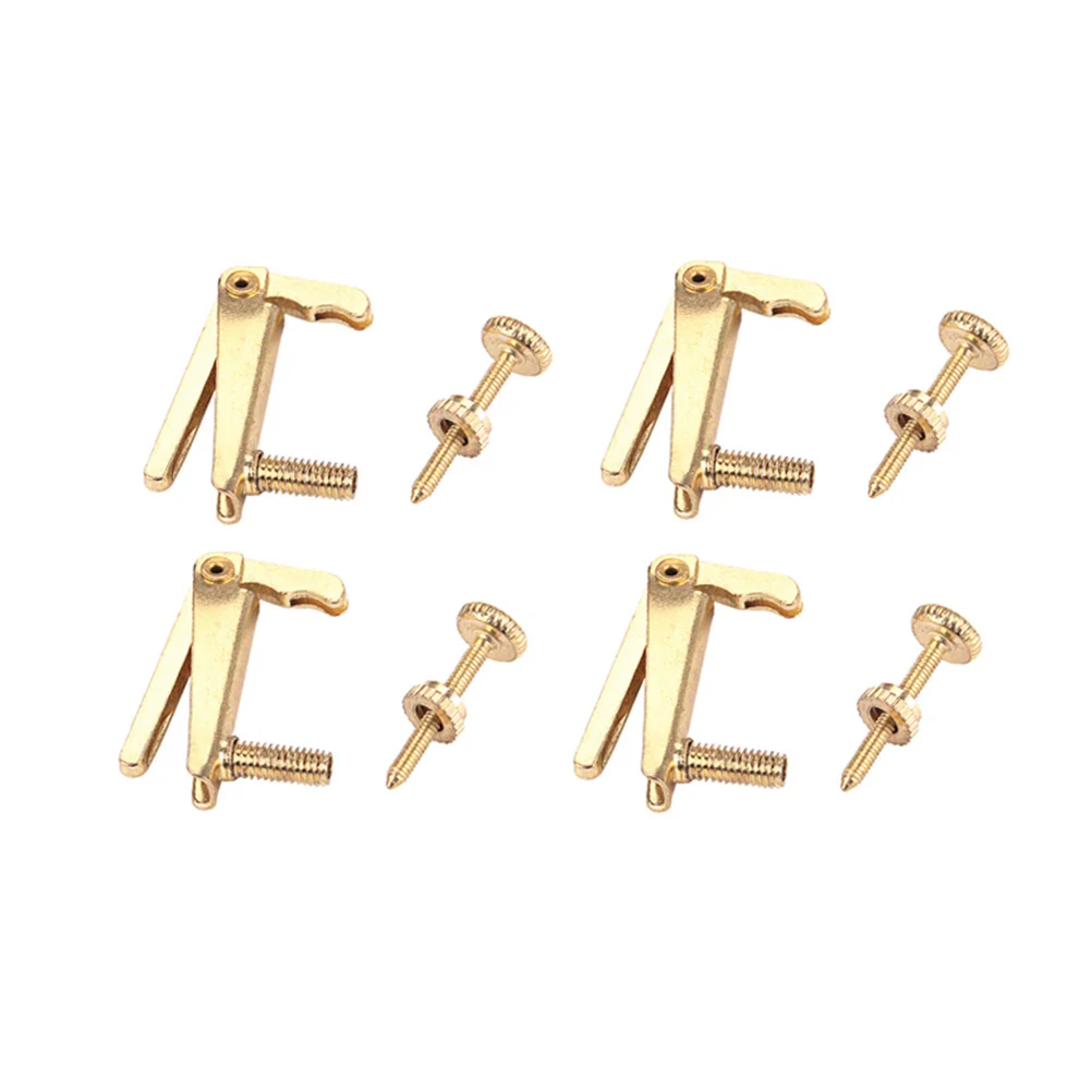 

4pcs Violin String Fine Tuners Golden Metal High Sensitivity For Universal Violin Replacement Parts Accessory Instrument