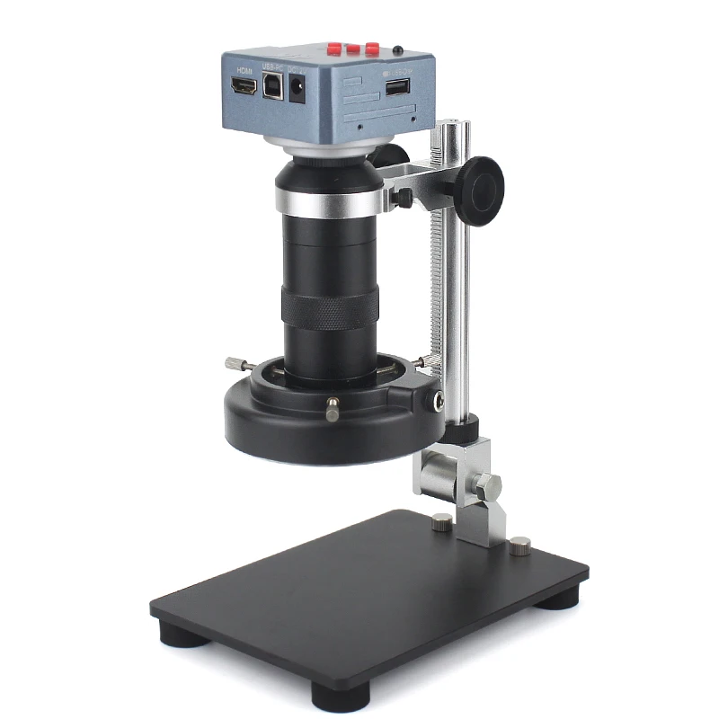 

Full HD 4K 60FPS Ultra HD 1080P Compatible HDMI USB Digital Video Microscope Camera 4K Output 1/2" SONY Sensor 130X C-Mount Lens