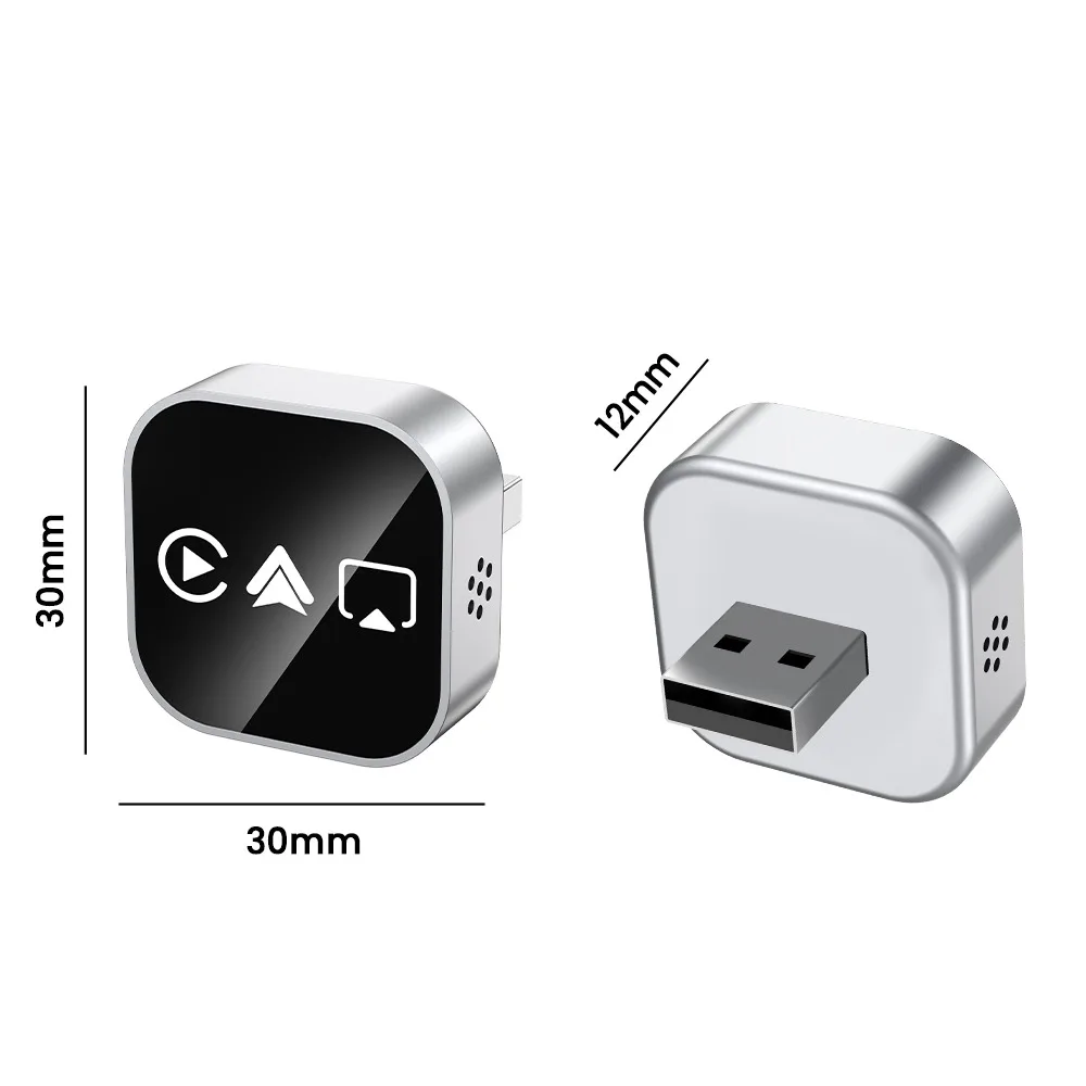 2026 Upgrate 4 in1 Wireless CarPlay Adapter for Apple Mirror Link  Connect WiFi Bluetooth USB Plug Play MiNi CarPlay